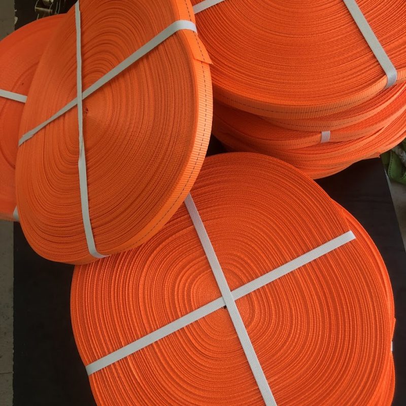 Cuộn dây đai dệt Polyester cường lục 2.5 cm